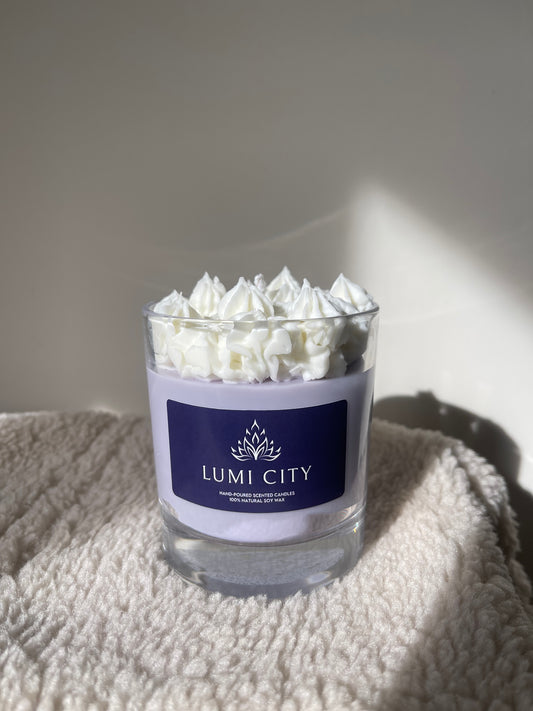 Plum and Rhubarb Soy Wax Candle